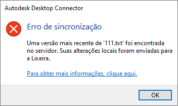 Caixa de diálogo Lixeira