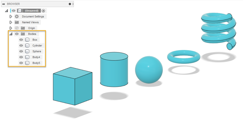 exemplo de vários corpos no componente padrão