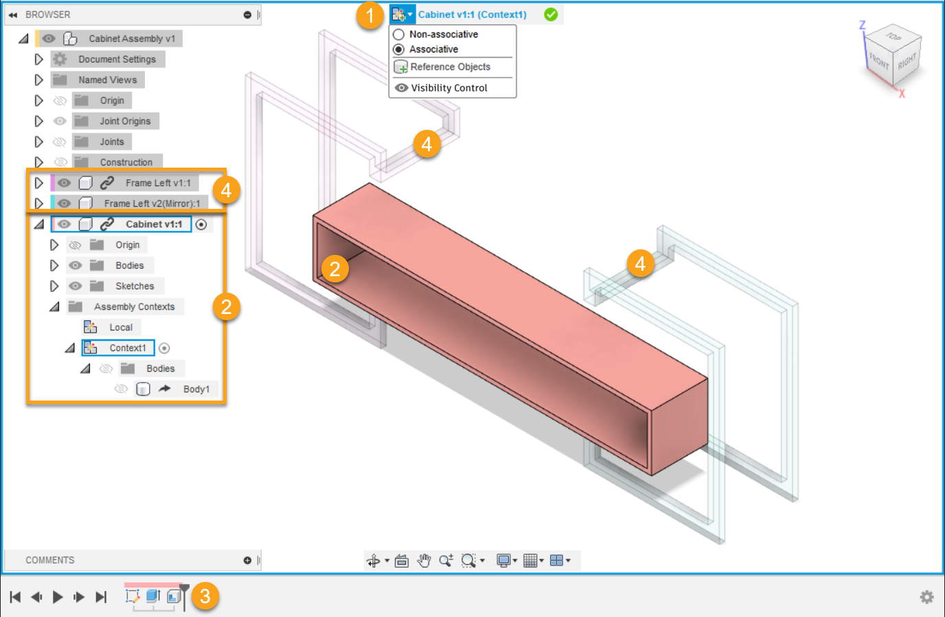visão geral de edição no local