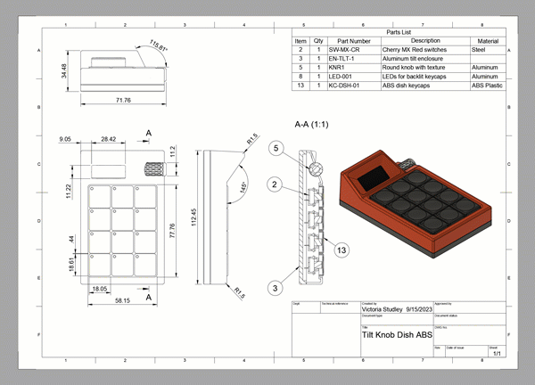 animação das configurações do desenho