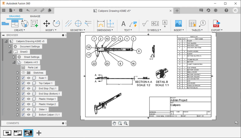 espaço de trabalho de desenho