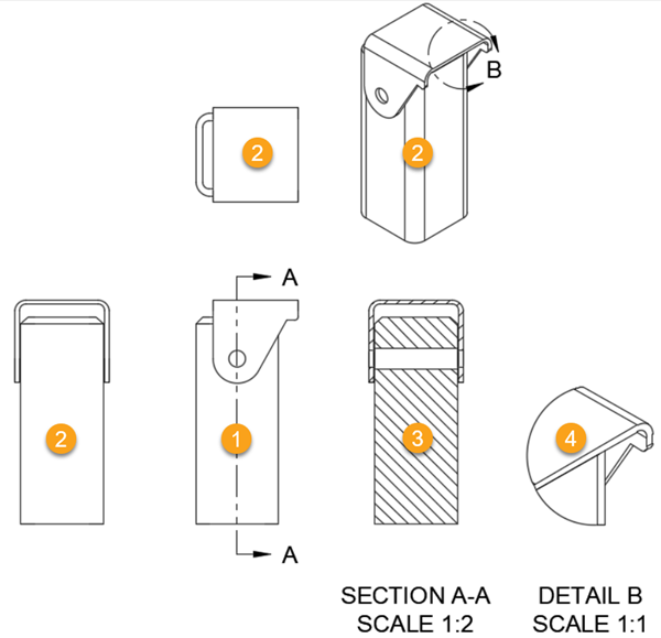 visão geral de vistas de desenho