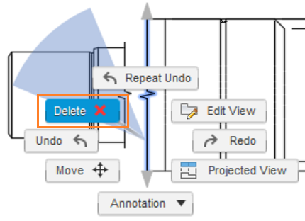 excluir vista de quebra