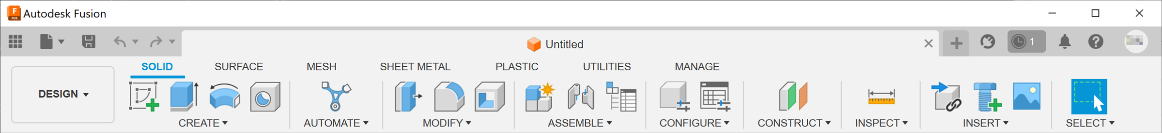 barra de ferramentas design