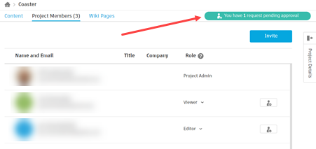 Gerenciar solicitação de associação