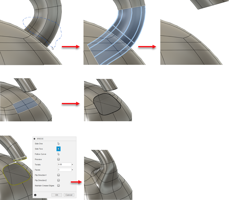 outra mesclagem de manipulador