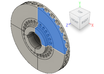 selecionar segmento de rotor