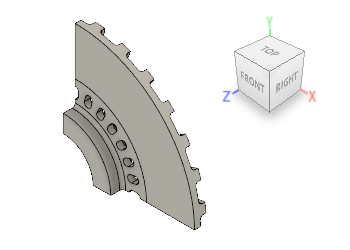 segmento do rotor restante