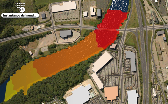 Instantâneo da inundação