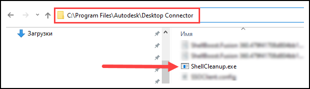 Путь к ShellCleanup