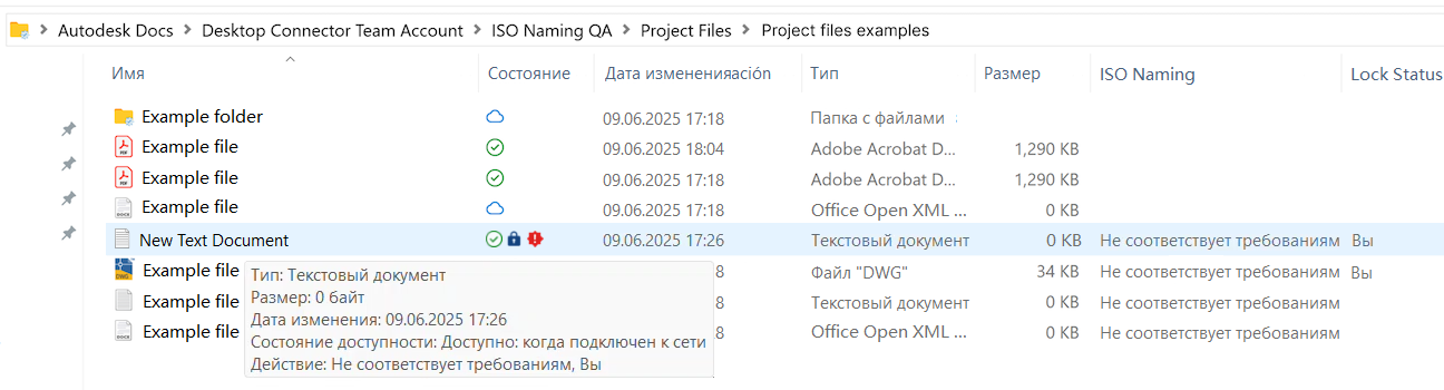 Проводник файлов стандартов именования