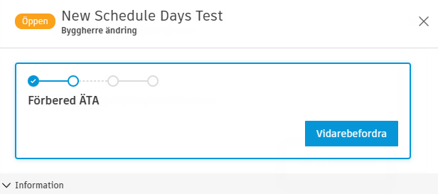 Arbetsflödesåtgärder i ändringsbeställningar