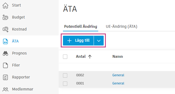 Knappen Lägga till samarbetsåtkomst