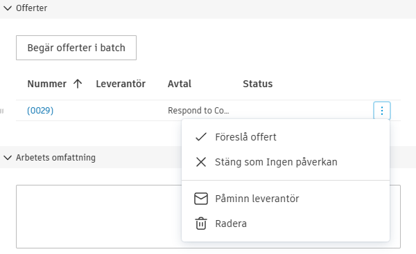 Platshållare för kostnadsobjekt