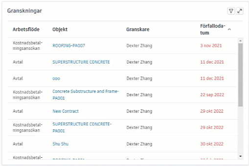 Granskningsfunktioner