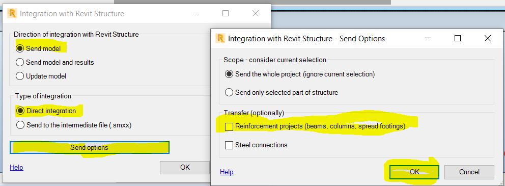 How to export reinforcement from Robot Structural Analysis to Revit