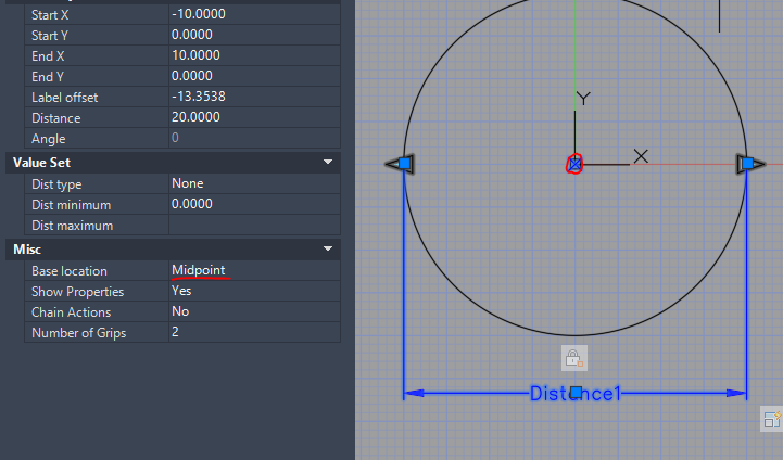 How To Create A Circle Dynamic Block Where The Center Point Does Not Move And The Diameter Can Be Changed In Autocad Autocad Autodesk Knowledge Network