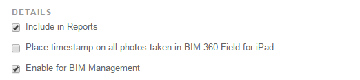 Cannot find the Enable for BIM management option in BIM 360 Field