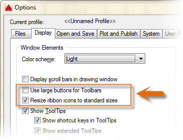 How to change text size on the ribbon and toolbars in AutoCAD
