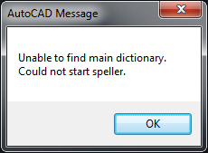 Autocad で 基本辞書が見つかりません スペラーを起動できません と表示される Autocad Autodesk Knowledge Network