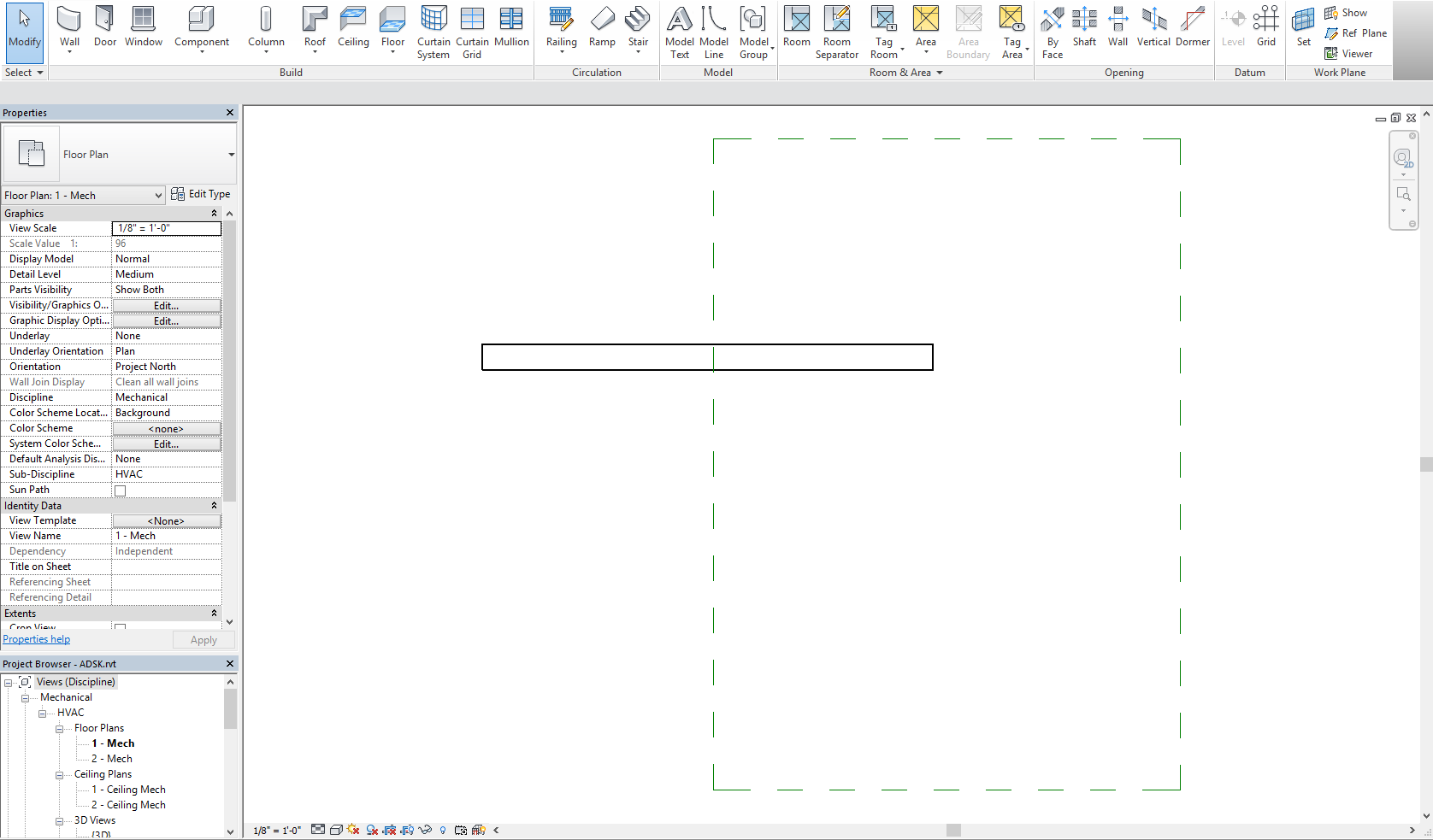 Plan region does not cut MEP systems at the edge of the plan region in