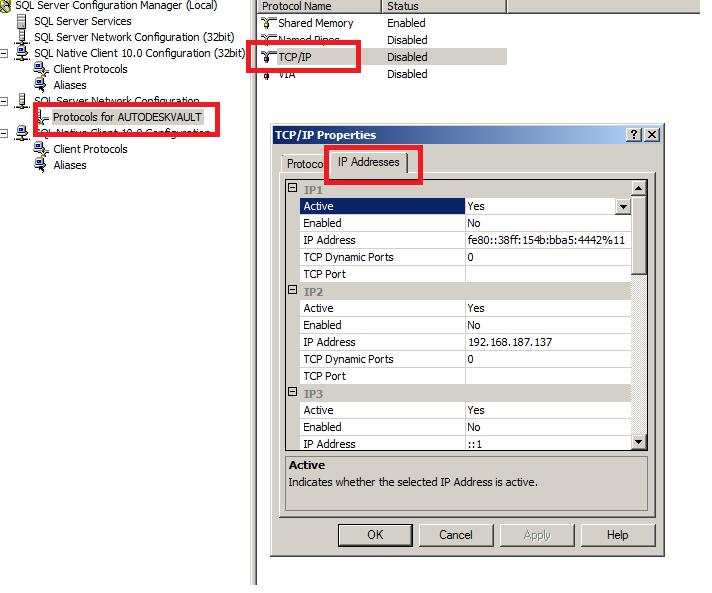 to configure SQL Server to use static port
