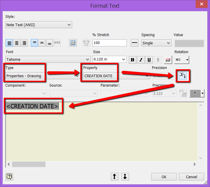 How to add a drawing creation date in a title block Inventor Autodesk Knowledge Network