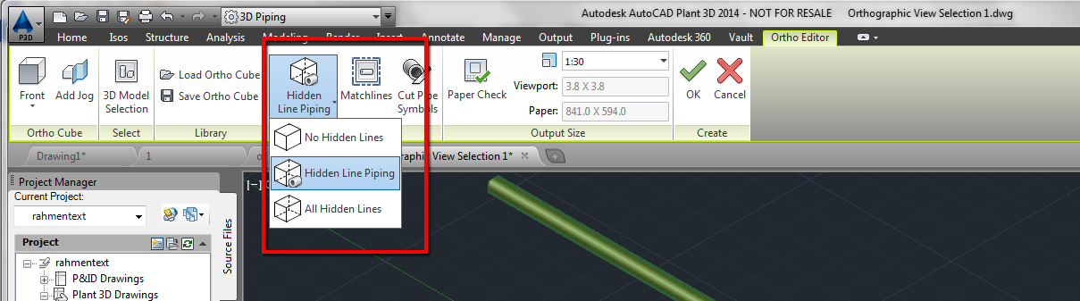 how-to-show-hidden-lines-in-an-ortho-view-in-autocad-plant-3d-autocad