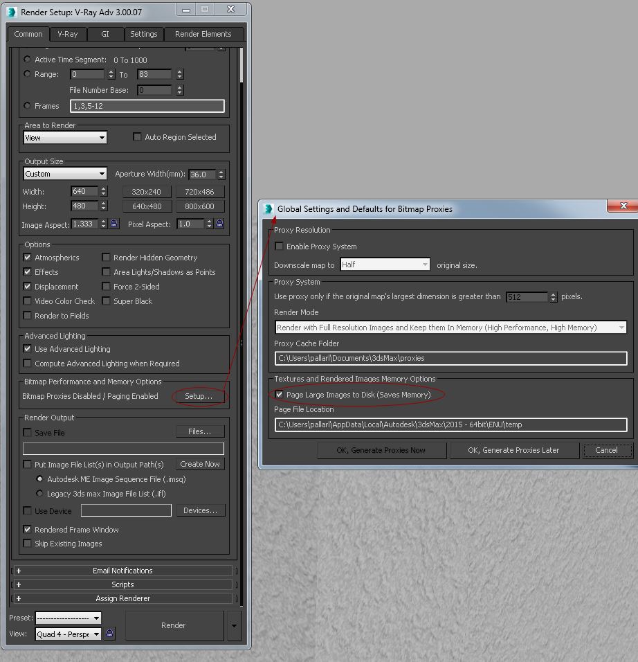 Tiempos de renderización lentos V-Ray en 3ds | 3ds Max | Autodesk Knowledge Network