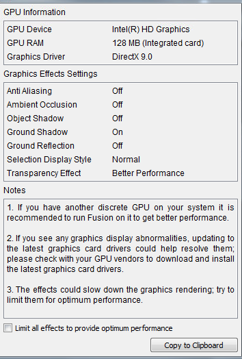 Glorious astronomi Bør Your graphics card might not be optimal to run Fusion 360" or crashing when  launching Fusion 360