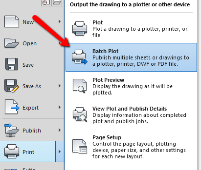 How to publish multiple drawings (Batch plot) to PDF in AutoCAD