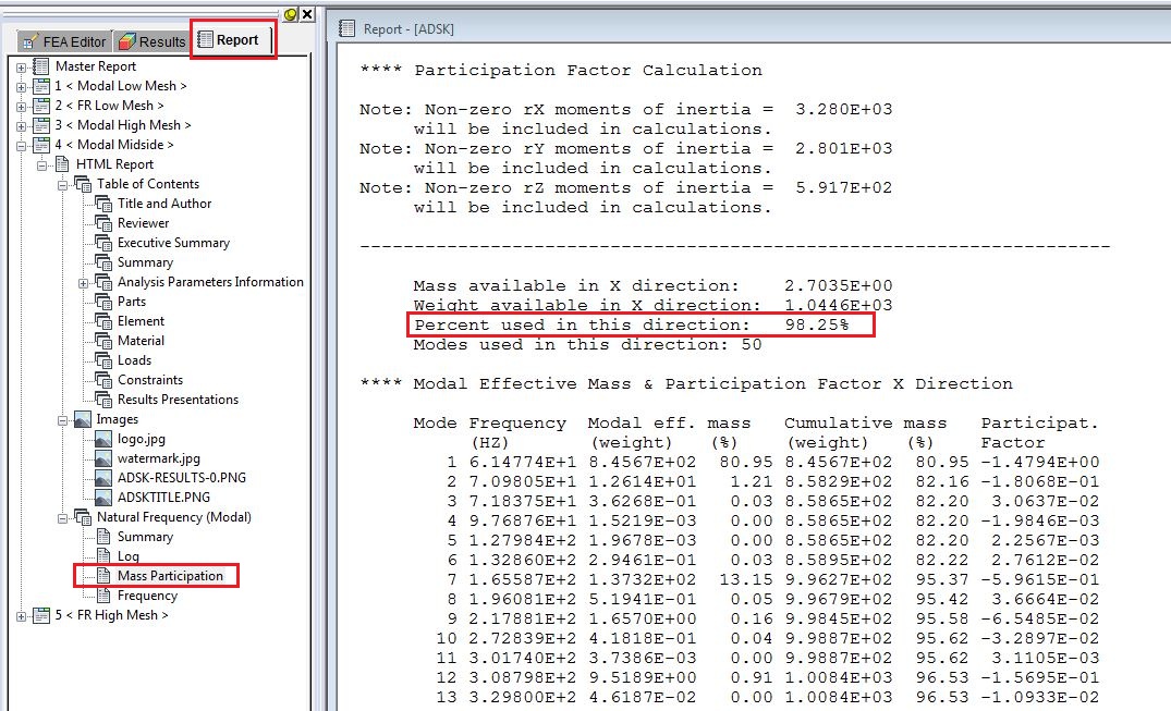 How many modes should I run in a Modal (Natural Frequency) Analysis? Search Autodesk