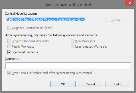 Revit: Compact Central Model is grayed out when syncing using ...