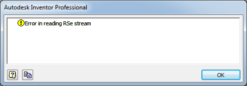 Error in reading RSe stream