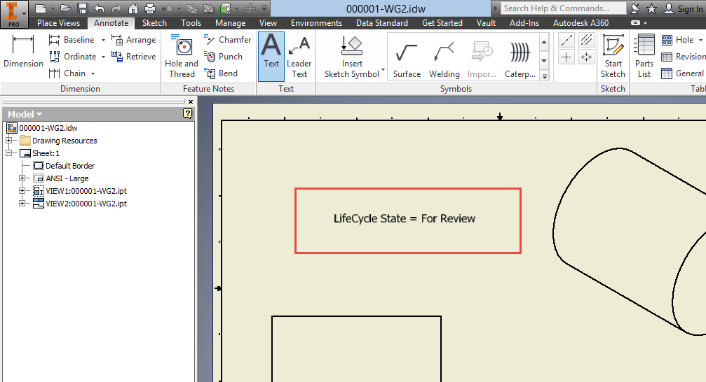 How to add the Vault Lifecycle State to AutoCAD or Inventor drawing