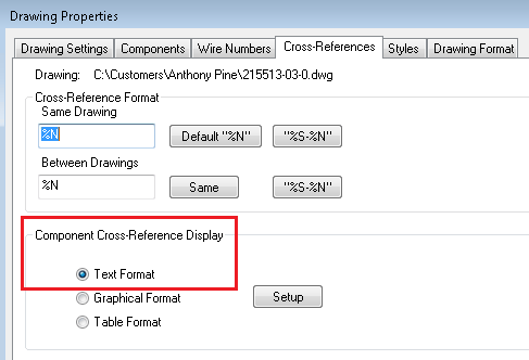 否，AutoCAD Electrical 中未显示 NC 触点关系