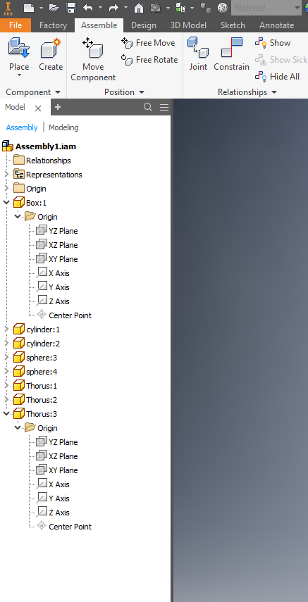 Autodesk® Inventor ®：在浏览器中重新排序零件会导致基准元素消失，直到重新加载零件为止