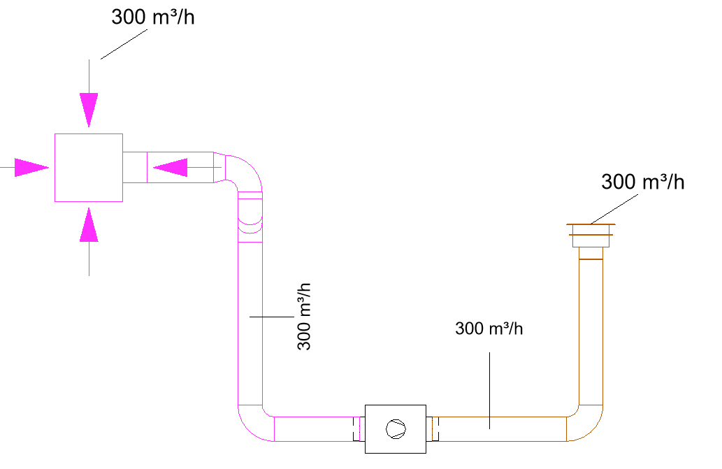 How to pass air flow through Revit MEP duct accessory