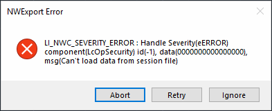 "LI_NWC_SEVERITY_ERROR" when launching AutoCAD