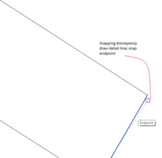 Revit snapping to end point of an InPlace Family does not display the