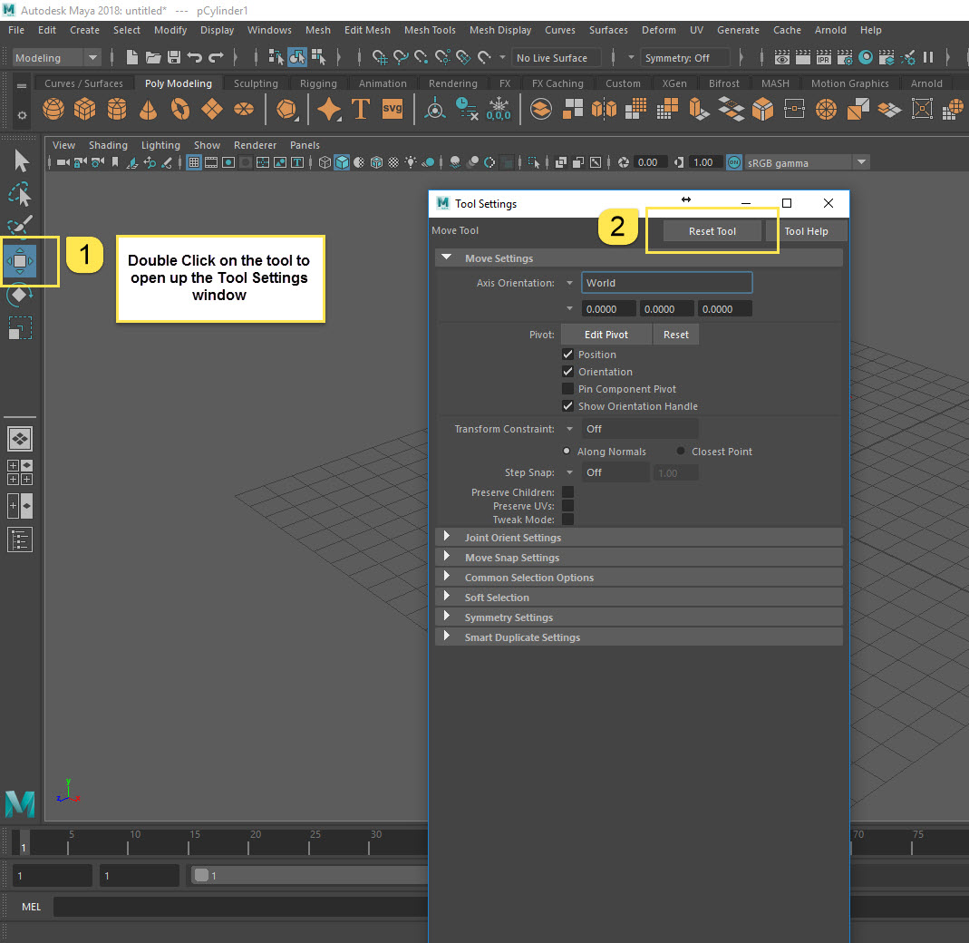 Move Rotate Or Scale Tools Are Not Working Correctly In Maya Maya Autodesk Knowledge Network