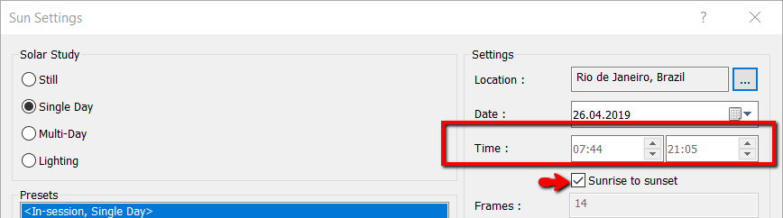 Time of 