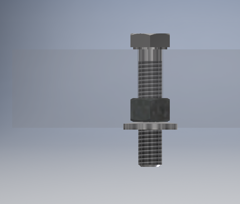 Wrong orientation of nut and washer with Bolted Connection
