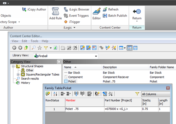 How to add length to a Part Number for a structural part used with ...