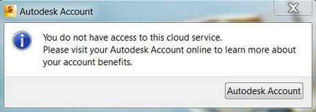 "You do not have access to this cloud service" when solving on the ...