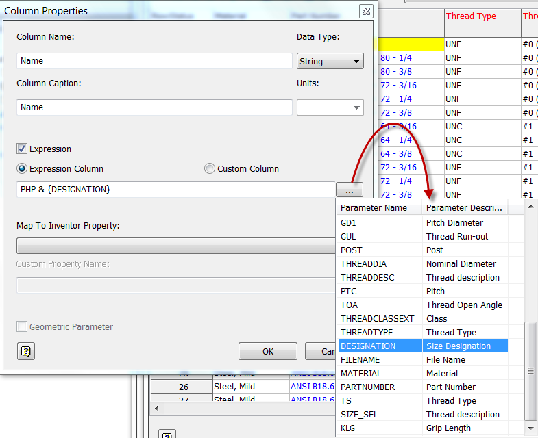 Autodesk Inventor Edit Part number & Description in Content Center Library