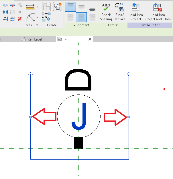 Rotated electrical symbol partially covered on floor plan in Revit ...