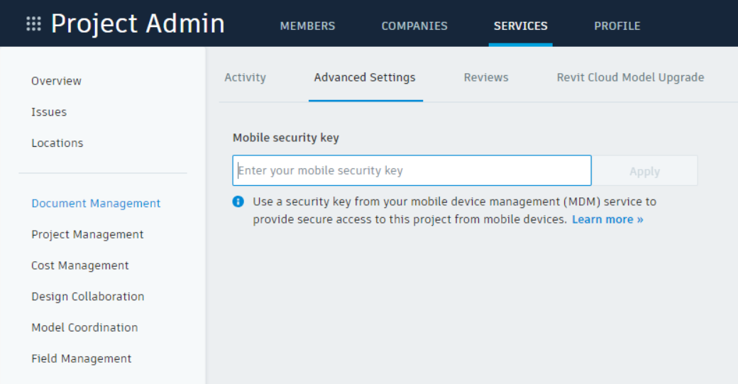 "Sorry, something went wrong" when accessing the BIM 360 mobile app