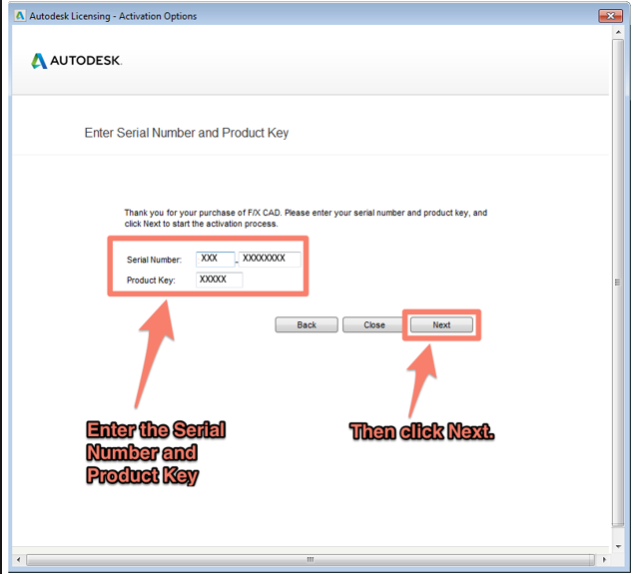 Autodesk Manufacturing Data Exchange Utility ask for a serial number while importing the model
