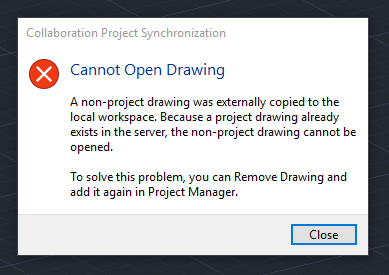 同じ名前のファイルを AutoCAD Plant 3D のコラボレーション